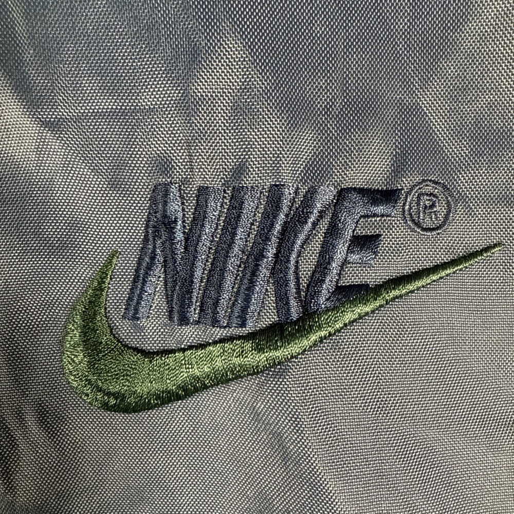 Nike Windbreaker Jacket Mens Med Half Zip Back Swoosh White Tag Read - Picture 5 of 15